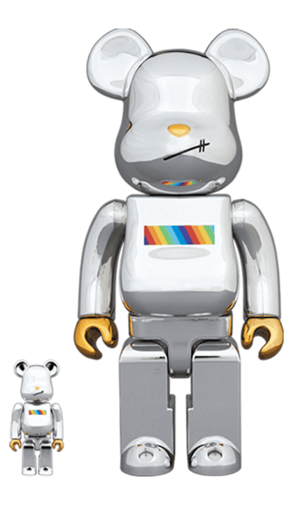 Bearbrick JSB 100% & 400% Set Chrome