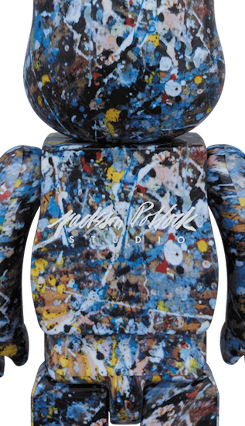 Bearbrick Jackson Pollock Studio 400% Multi
