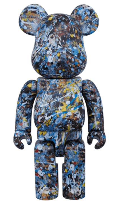 Bearbrick Jackson Pollock Studio 400% Multi