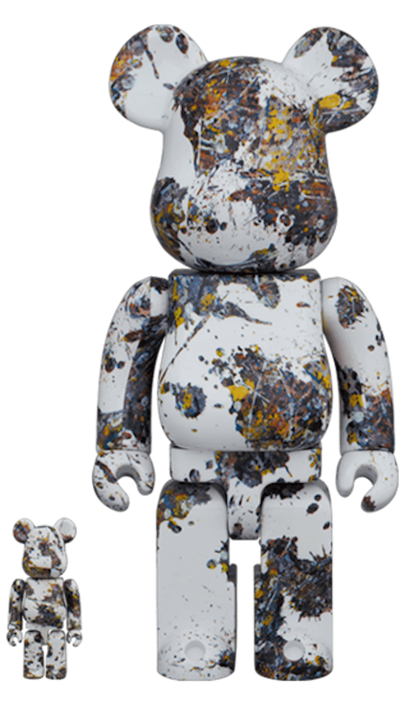 Bearbrick Jackson Pollock Studio (Splash) 100% & 400% Set