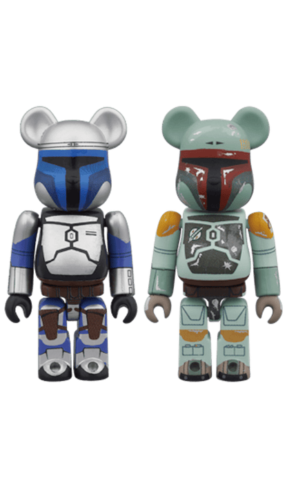 Bearbrick Jango Fett & Boba Fett 2 Pack 100% Multi