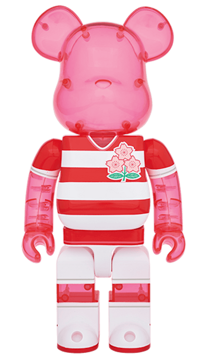 Bearbrick Japan National Rugby Team 100% & 400% Red