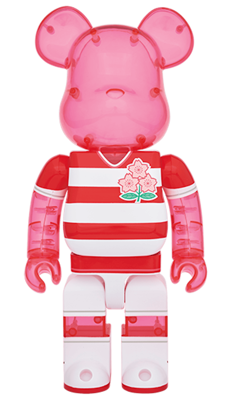 Bearbrick Japan National Rugby Team 100% & 400% Red