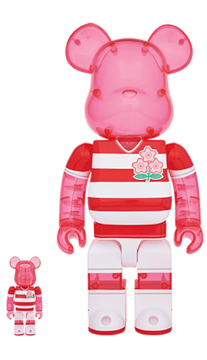 Bearbrick Japan National Rugby Team 100% & 400% Red