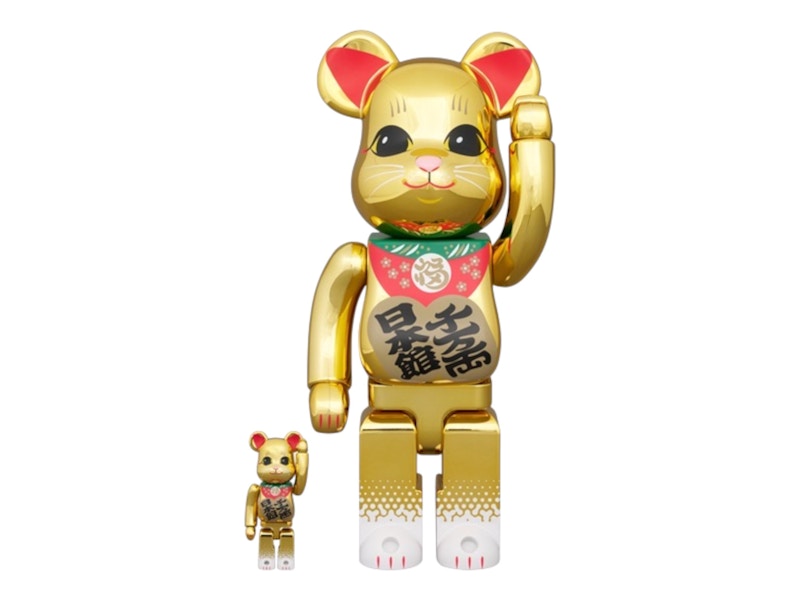 Bearbrick Japan Pavilion Lucky Cat 100% & 400% Set