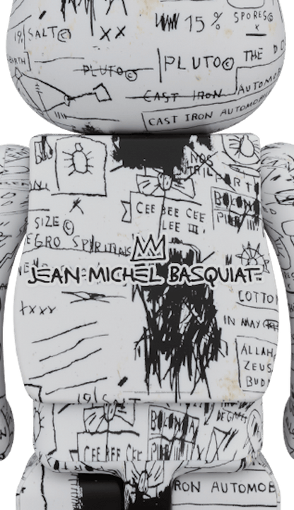 Bearbrick Jean-Michel Basquiat 3 100% & 400% Set White