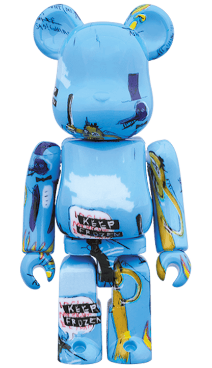 Bearbrick Jean-Michel Basquiat #4 100% & 400% Set Blue