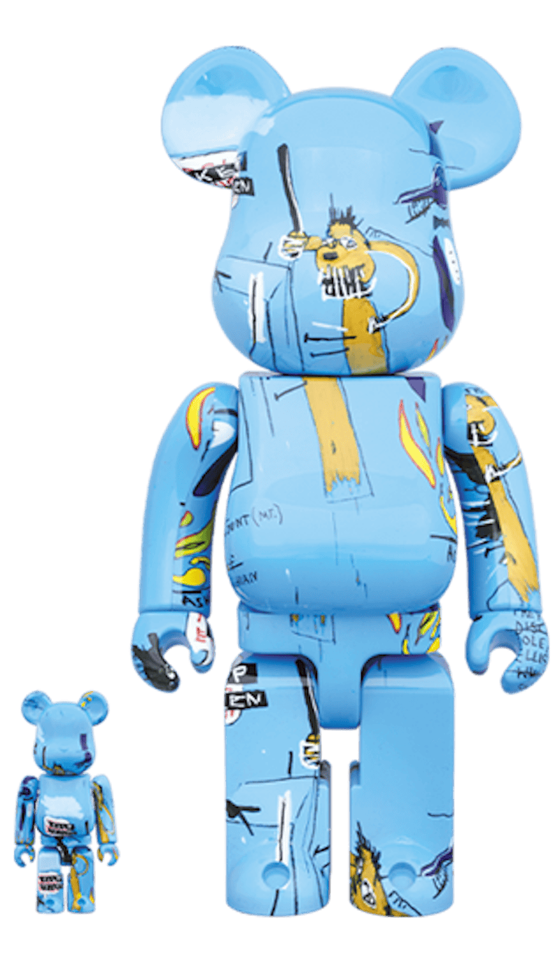 Bearbrick Jean-Michel Basquiat #4 100% & 400% Set Blue