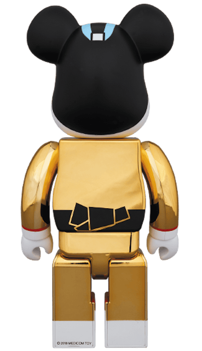 Bearbrick Kabuki Gold Plated 400% Gold