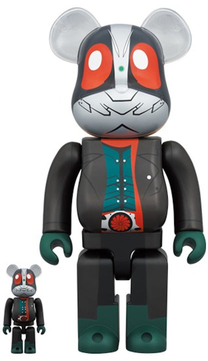 Bearbrick Kamen Rider No. 2 (Shin Kamen Rider) (Coat Ver.) 100% & 400% Set