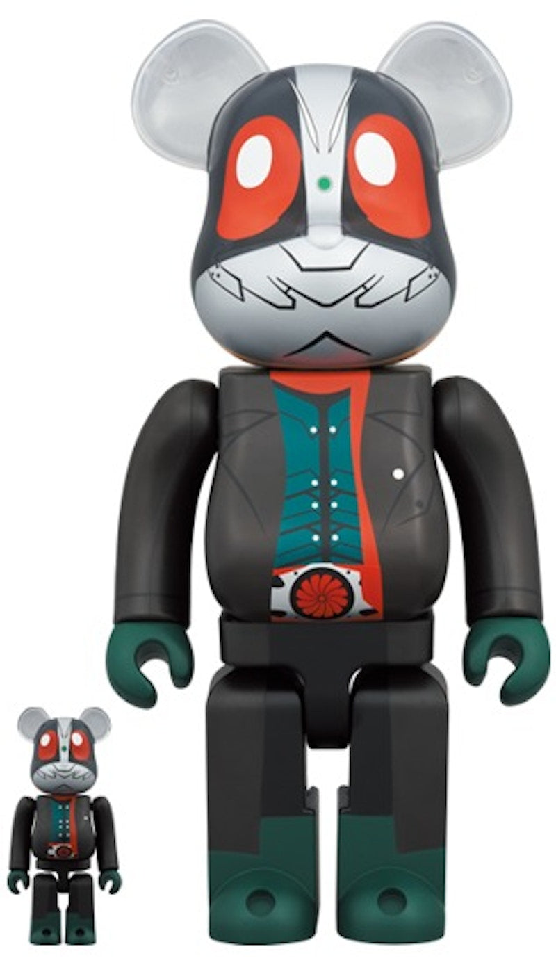 Bearbrick Kamen Rider No. 2 (Shin Kamen Rider) (Coat Ver.) 100% & 400% Set