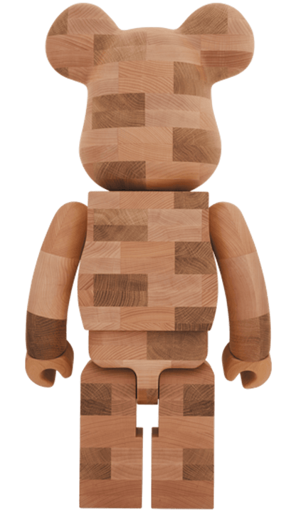 Bearbrick Karimoku Brick Style Tiles 1000% Wood
