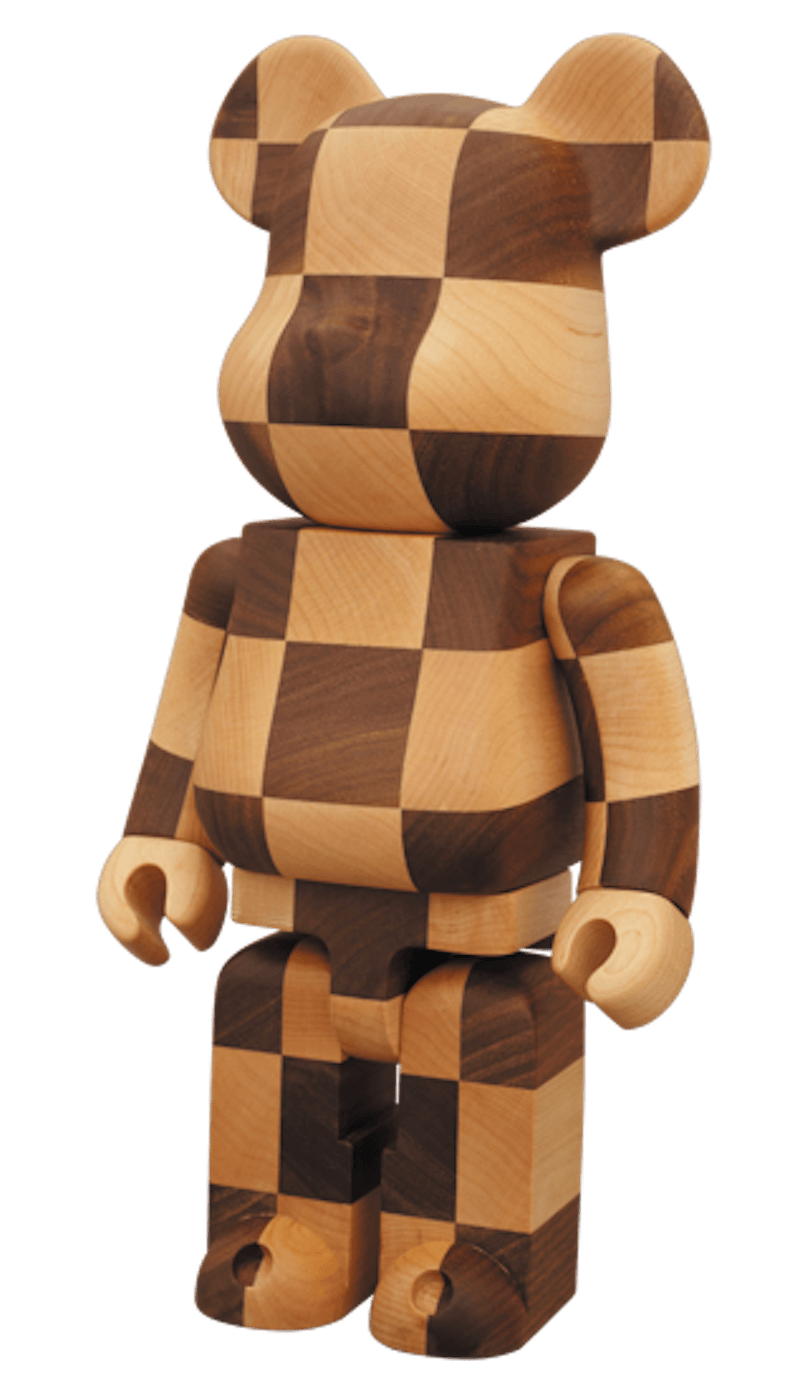 Bearbrick Karimoku Chess 400% Wood