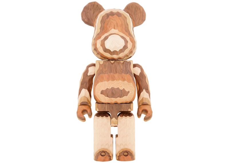 Bearbrick Karimoku Fragment Carved Wooden Layered 1000%