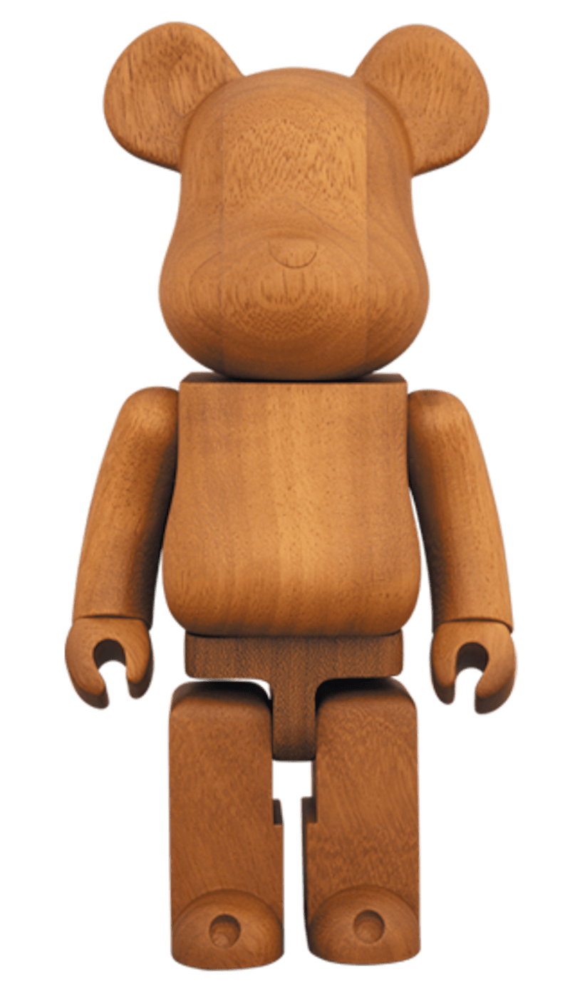 Bearbrick Karimoku Iroko 400% Wood