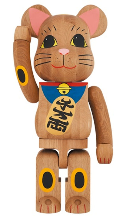 Bearbrick Karimoku Maneki Neko #1 1000% Blue