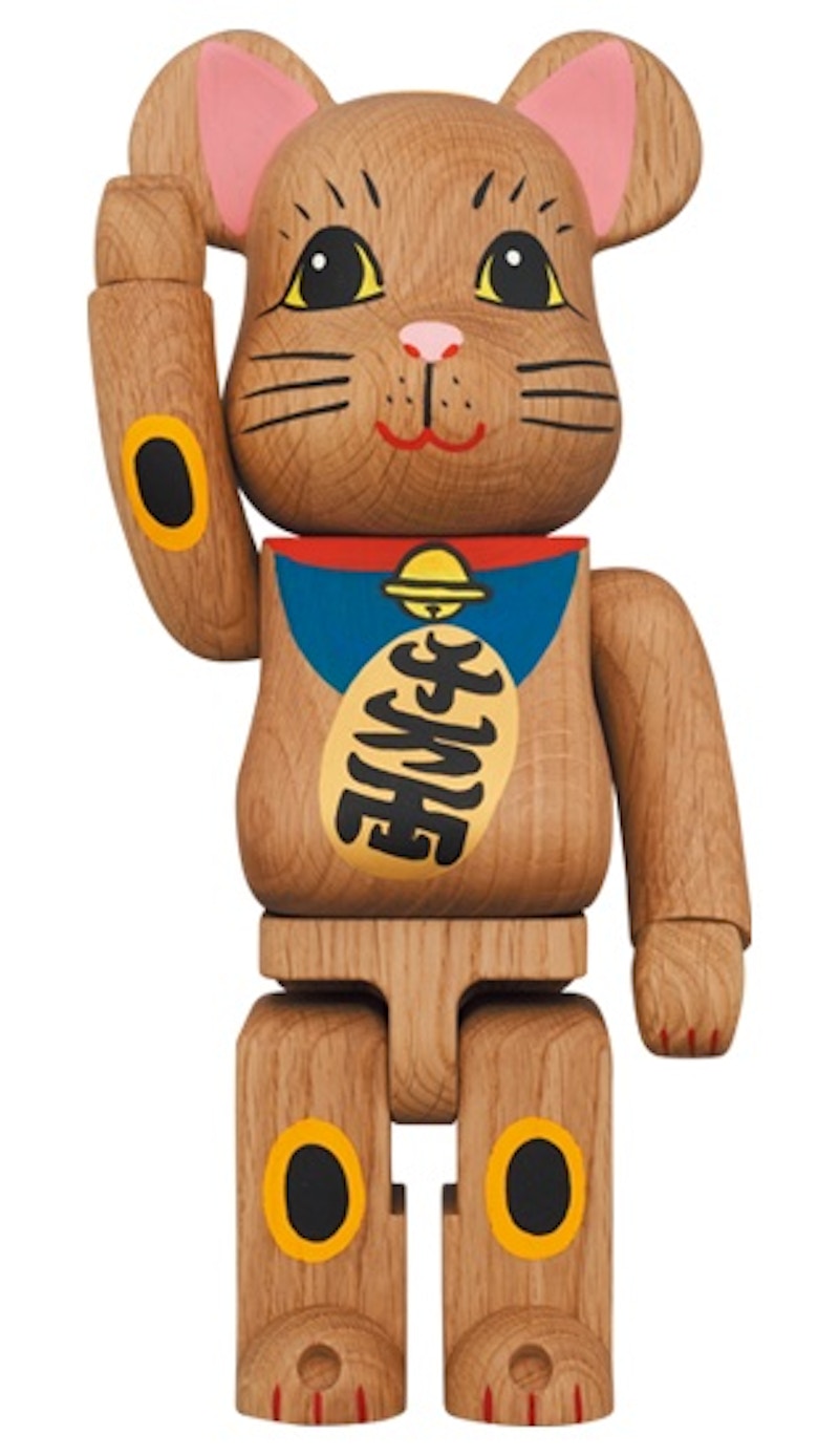 Bearbrick Karimoku Maneki Neko #1 400% Blue
