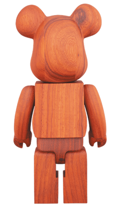 Bearbrick Karimoku Paduk 400% Wood
