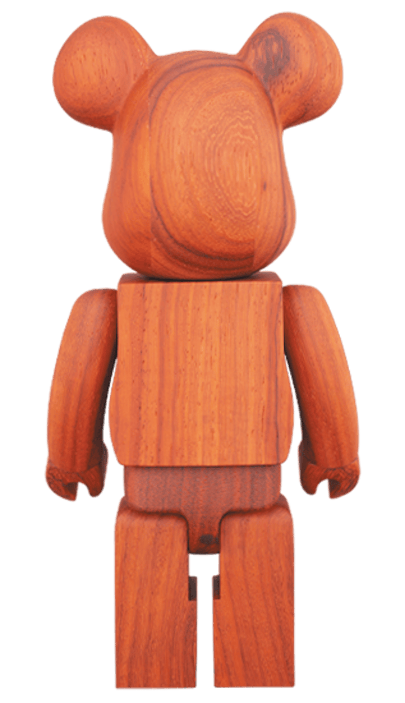 Bearbrick Karimoku Paduk 400% Wood