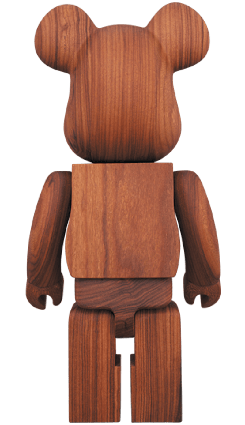Bearbrick Karimoku Paorosa 400% Wood