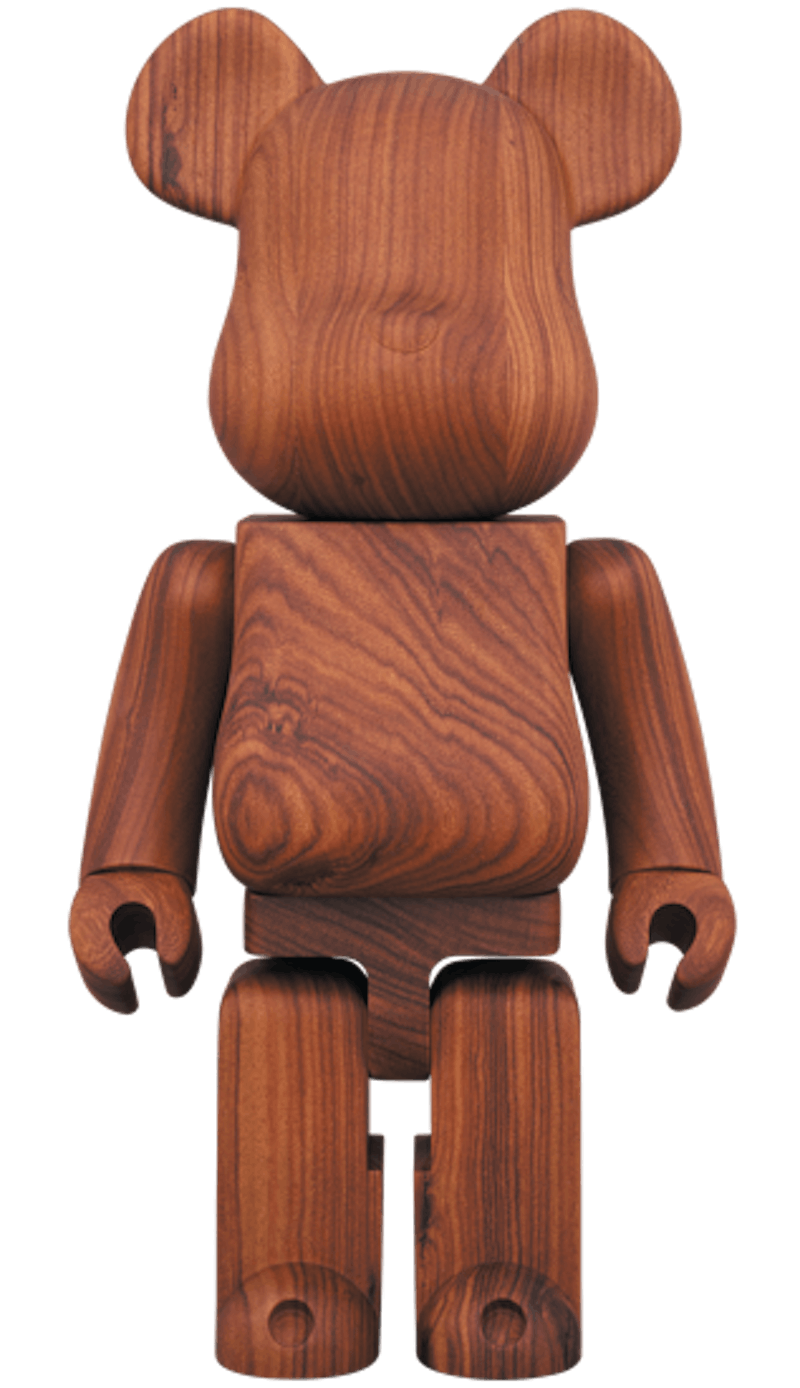 Bearbrick Karimoku Paorosa 400% Wood