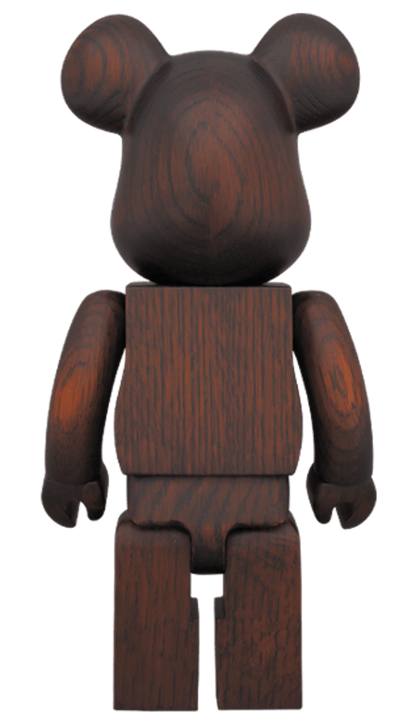Bearbrick Karimoku Rosewood Paint 400% Wood