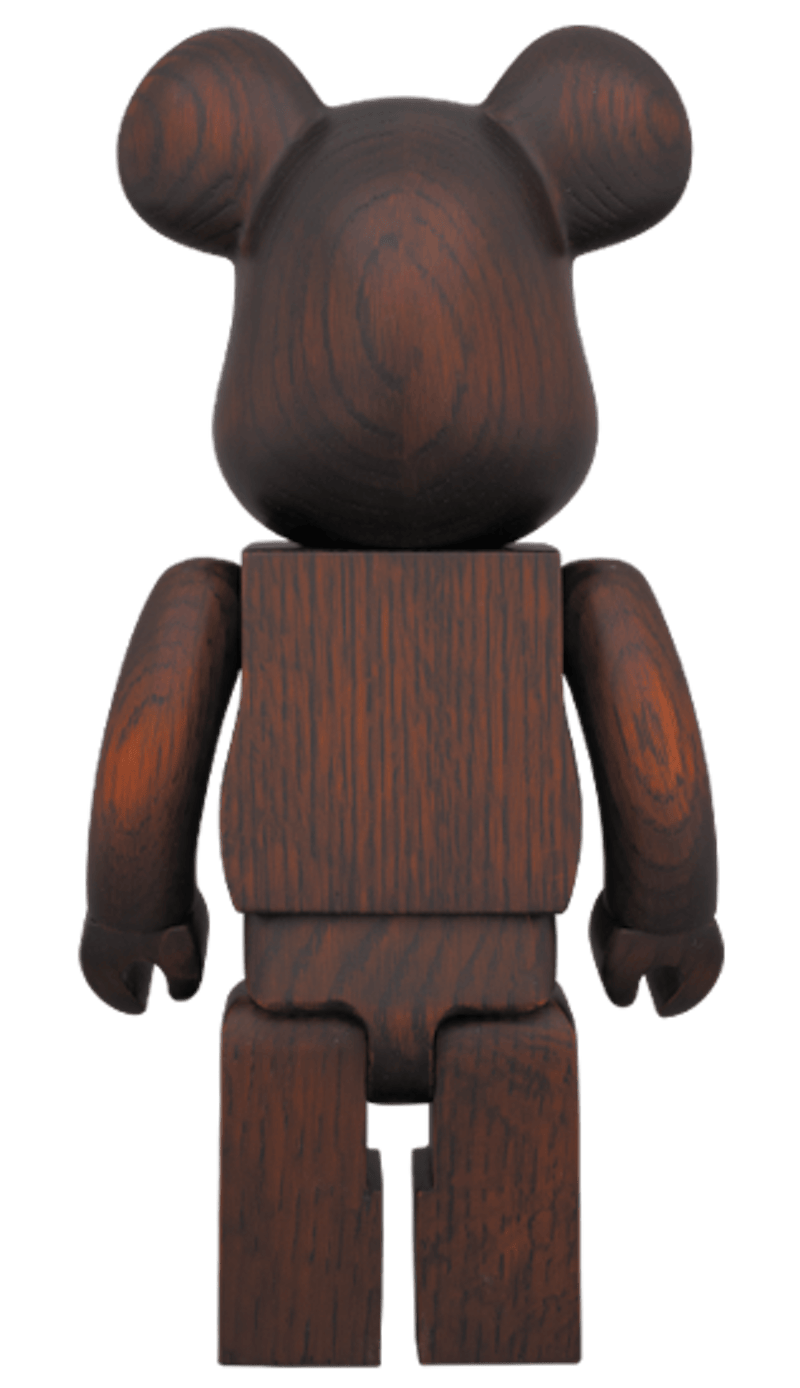 Bearbrick Karimoku Rosewood Paint 400% Wood