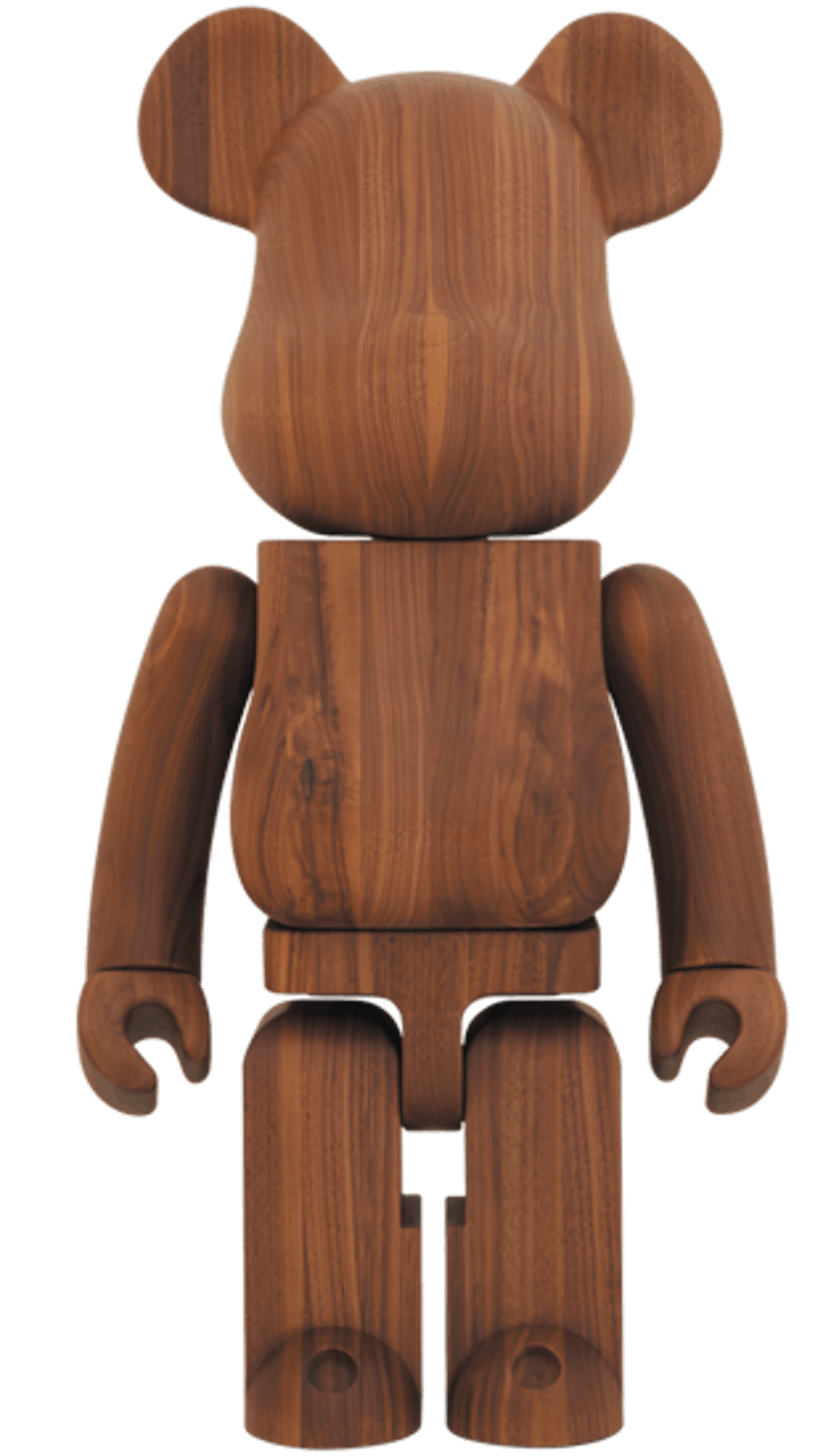 Bearbrick Karimoku Walnut 1000% Wood