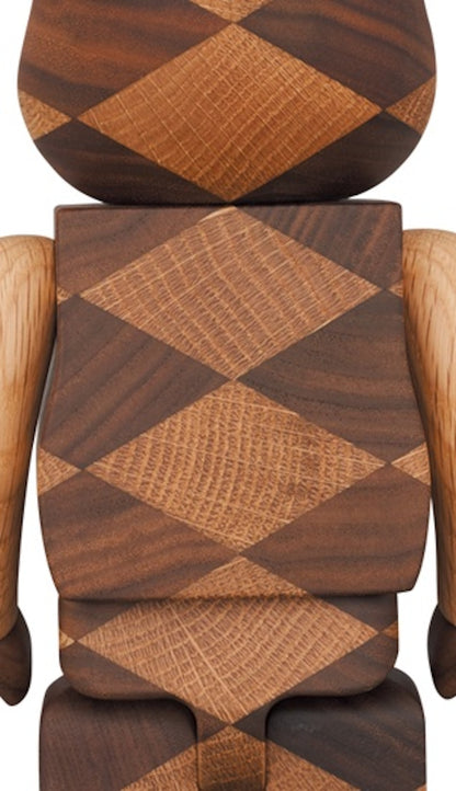 Bearbrick Karimoku Woven (2 Medicom Toy Plus Exclusive) 400%