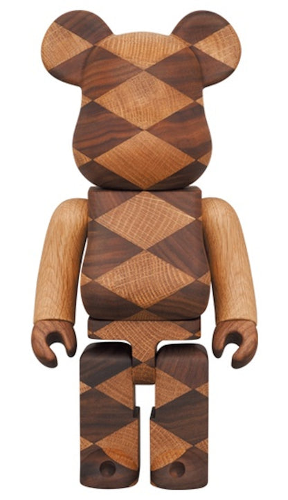Bearbrick Karimoku Woven (2 Medicom Toy Plus Exclusive) 400%