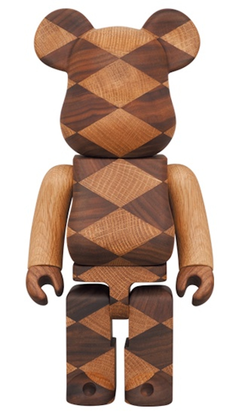 Bearbrick Karimoku Woven (2 Medicom Toy Plus Exclusive) 400%