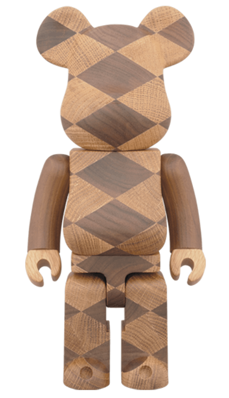 Bearbrick Karimoku Woven 400% Wood