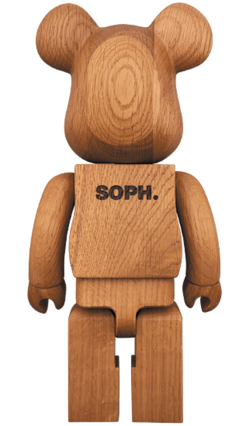 Bearbrick Karimoku x SOPH. 400% Wood