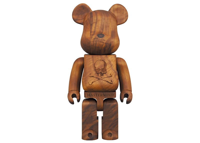 Bearbrick Karmoku Mastermind Japan Walnut Moku 400%
