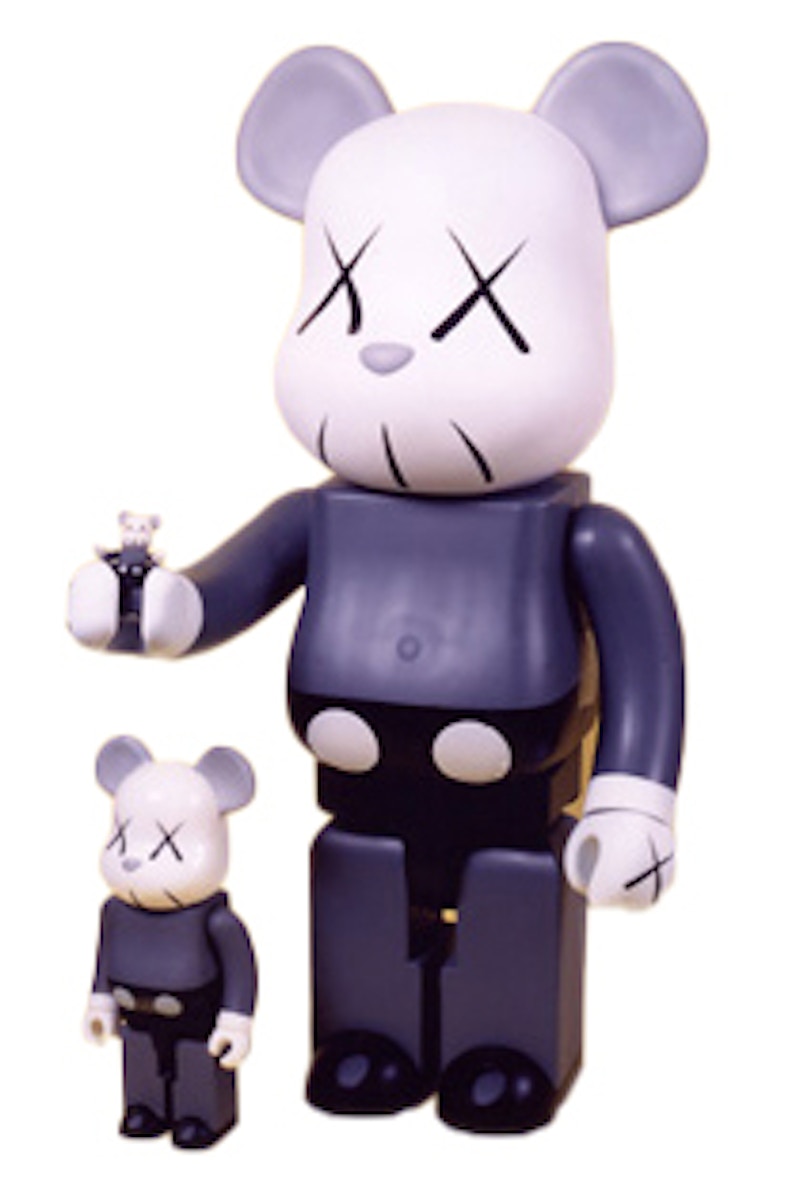 Bearbrick Kaws 1000% Grey Mono