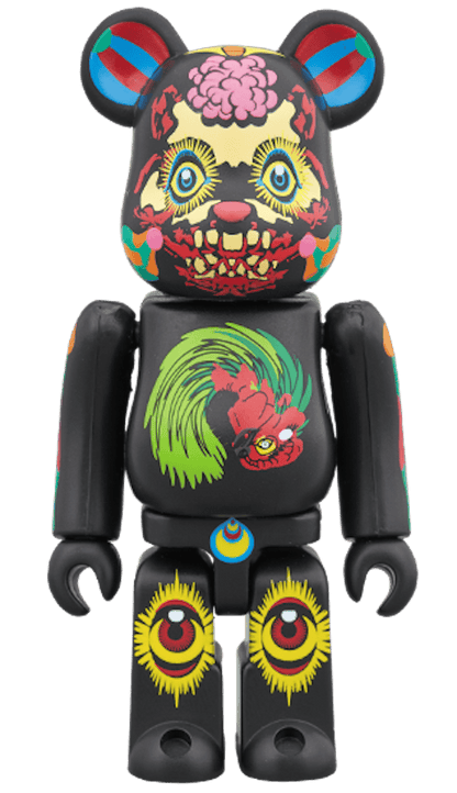 Bearbrick Keiichi Tanaami 100% & 400% Black