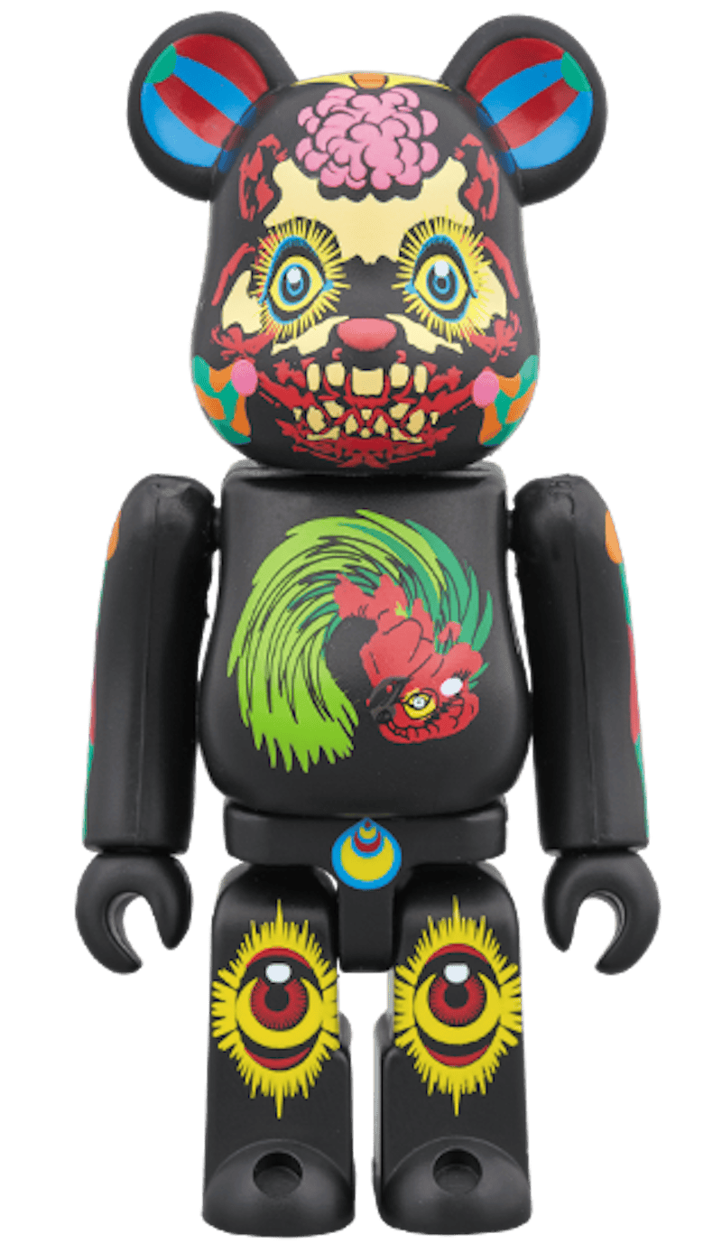 Bearbrick Keiichi Tanaami 100% & 400% Black