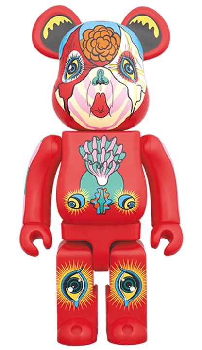 Bearbrick Keiichi Tanaami 100% & 400% Red