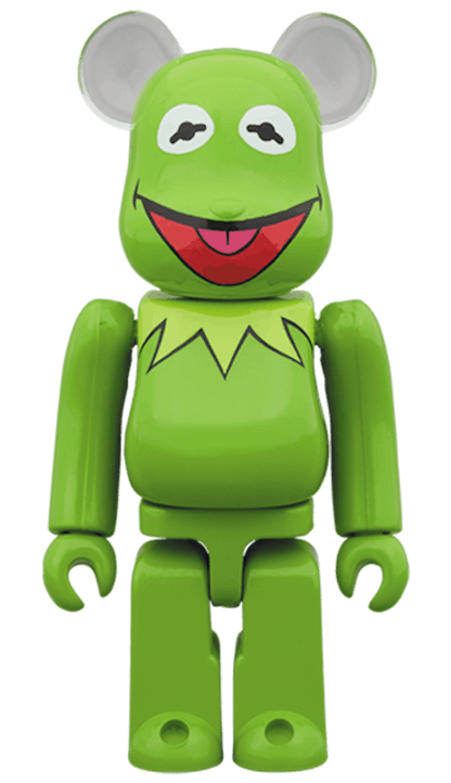 Bearbrick Kermit The Frog 100% & 400% Set Green