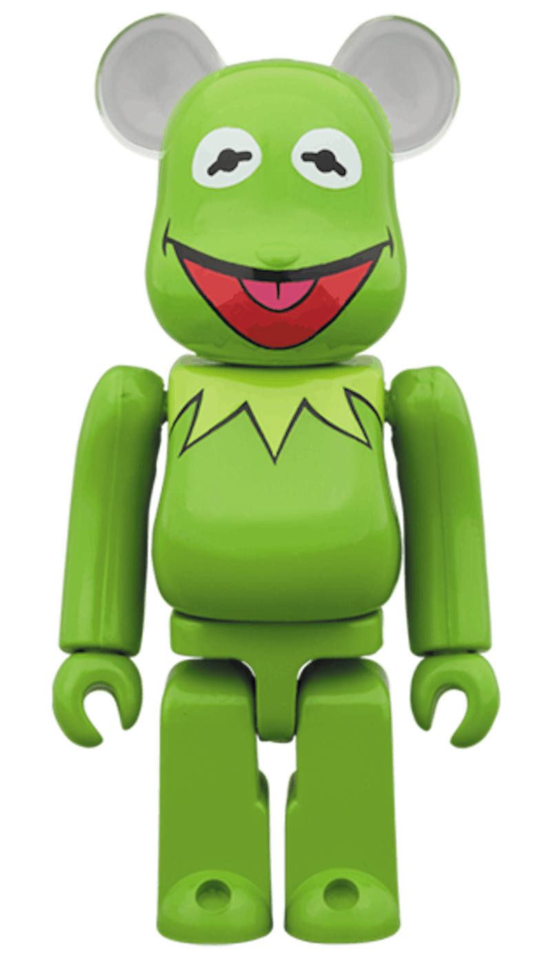 Bearbrick Kermit The Frog 100% & 400% Set Green