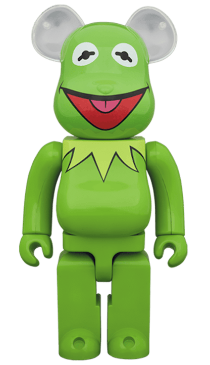 Bearbrick Kermit The Frog 100% & 400% Set Green