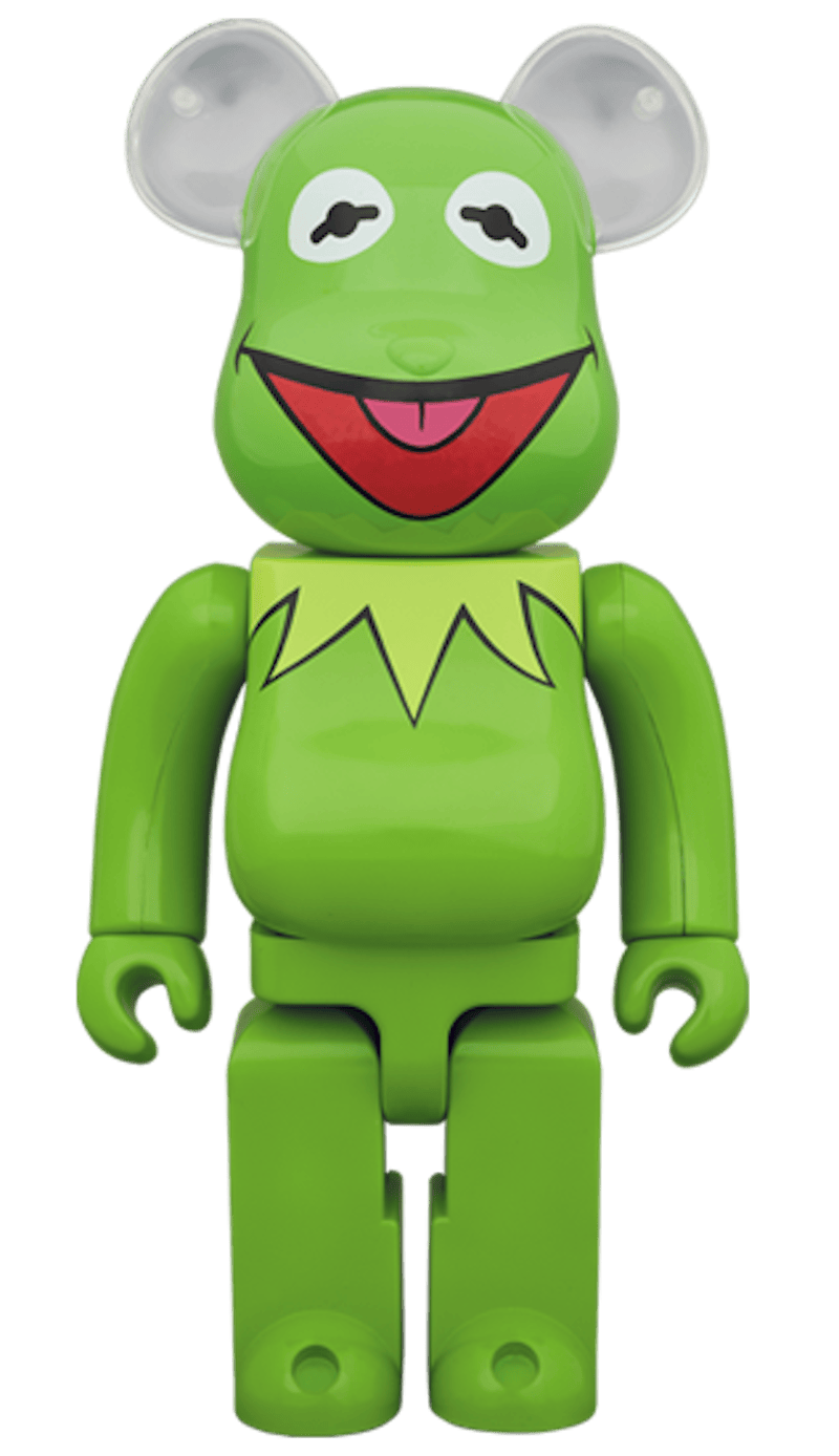Bearbrick Kermit The Frog 100% & 400% Set Green