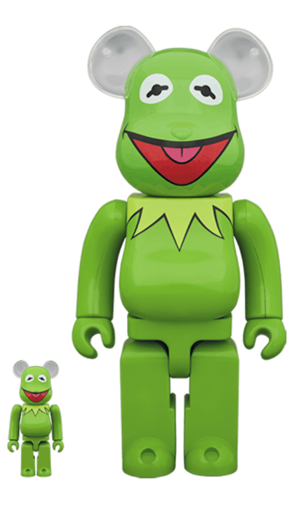 Bearbrick Kermit The Frog 100% & 400% Set Green