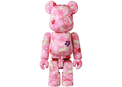 Bearbrick Kimekomi Rabbits On Cherry Blossoms Doll Figure Pink