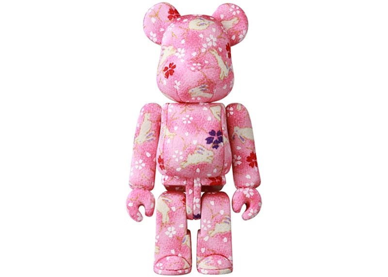 Bearbrick Kimekomi Rabbits On Cherry Blossoms Doll Figure Pink