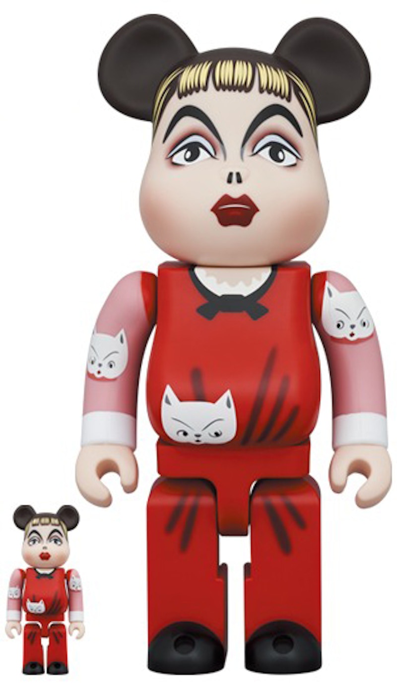 Bearbrick Kuniyoshi Kuniko "I like cats" 100% & 400% Set