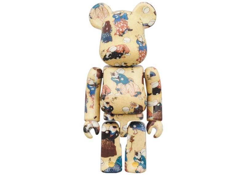 Bearbrick Utagawa Kuniyoshi (Popular Cat Music Ball) 100% & 400% Set