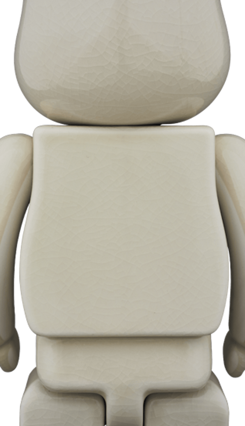 Bearbrick Kutani (Awata Glaze) 400% White