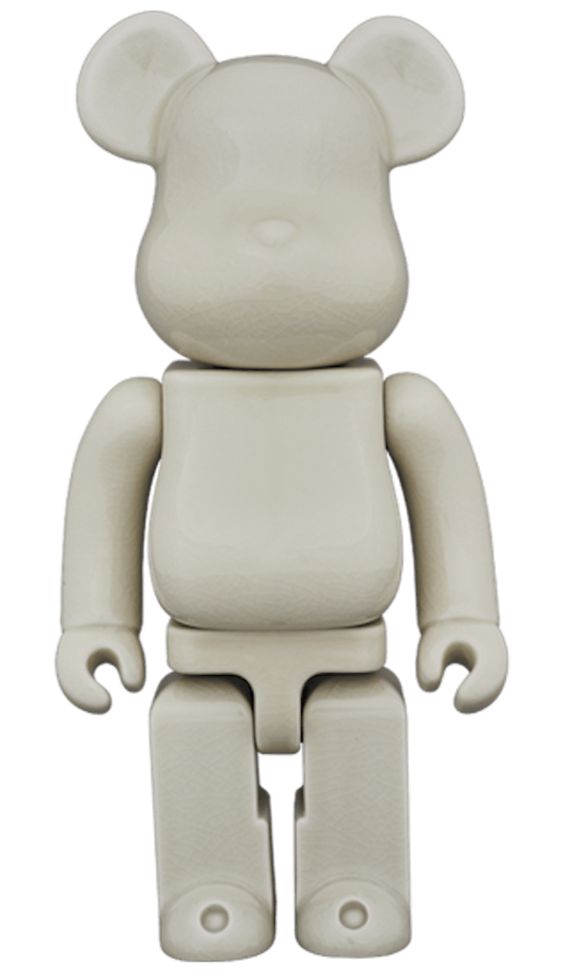 Bearbrick Kutani (Awata Glaze) 400% White