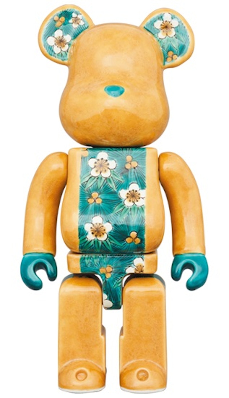 Bearbrick Kutani Craftsman (Topaz Color Magnetic Color Three Friends) 400%